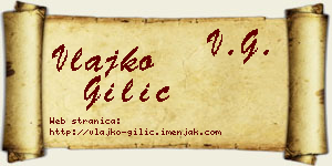 Vlajko Gilić vizit kartica
